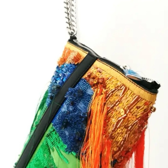 Alexander McQueen Vibrant Tassel Pouch - Picture 3 of 7